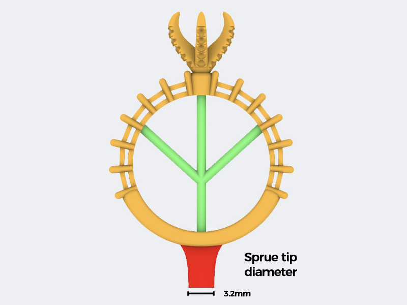 Example Ring 2: With shank window/hole setting